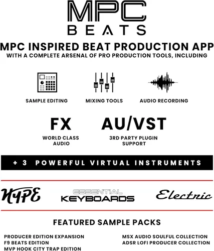 Vista 6 de [Usado] Akai Professional MPK Mini MK3 - Controlador de teclado MIDI USB de 25 teclas con 8 almohadillas de percusión con retroiluminación, 8