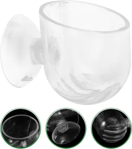 Vista 7 de Ipetboom 4 piezas de macetas colgantes para acuario con gusanos rojos, tazas para plantas acuáticas, soporte para camarones acuáticos, decoración