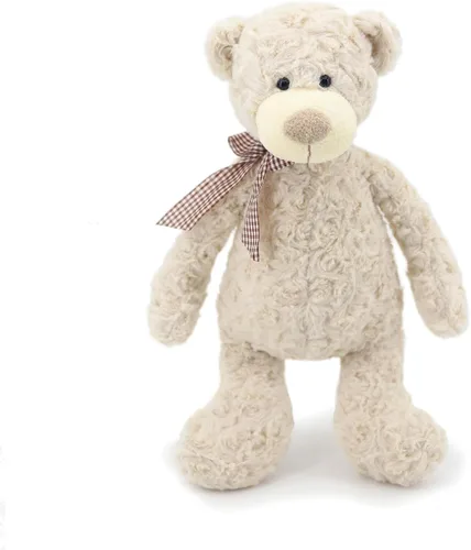 Vista 7 de Animales de peluche de elefante azul suave de 16 pulgadas para niños y niñas, juguetes de peluche de elefante de peluche de punto para bebés recién