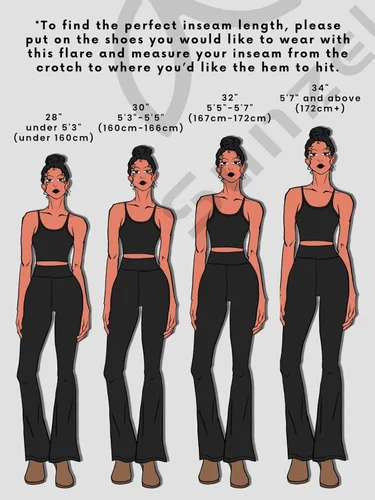 Vista 2 de Sunzel Butterflycra High Waist Mini Flared Leggings for Women, Tummy Control Casual Flare Yoga Pants for Yoga Workout Gym