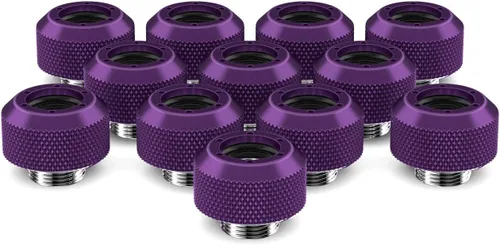 Vista 18 de PrimoChill Rígido RevolverSX Series de 1/2 pulgadas - Paquete de 12 - Cobre Caramelo