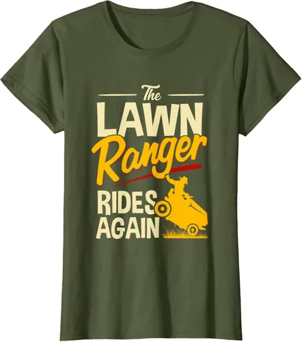 Vista 57 de The Lawn Ranger Rides Again - Camiseta de corte de césped Azul Marino