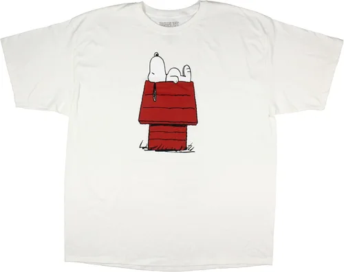 Vista 4 de Peanuts Snoopy Sleeping on Red Doghouse - Camiseta gráfica para hombre
