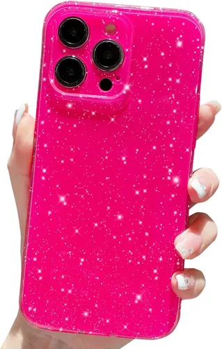 Vista 8 de OWLSTAR Bonita funda con purpurina para iPhone 12 Pro de 6.1 pulgadas, funda protectora delgada y brillante para mujeres y niñas (verde brillante)