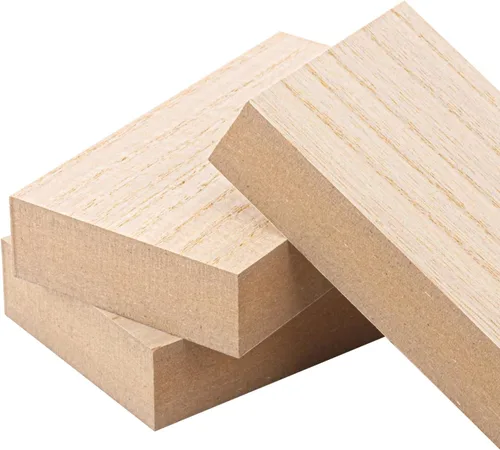 Vista 3 de Paquete de 30 bloques rectangulares de madera MDF sin terminar, bloques de madera de 3 x 5 pulgadas para manualidades, proyectos de bricolaje