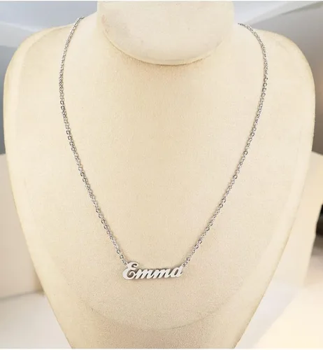 Vista 4 de Collar con nombre grabado personalizado para mujeres, amigos, regalo de Navidad