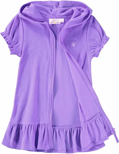 Vista 2 de Pink Lemonade Traje de baño con capucha y cremallera para niña