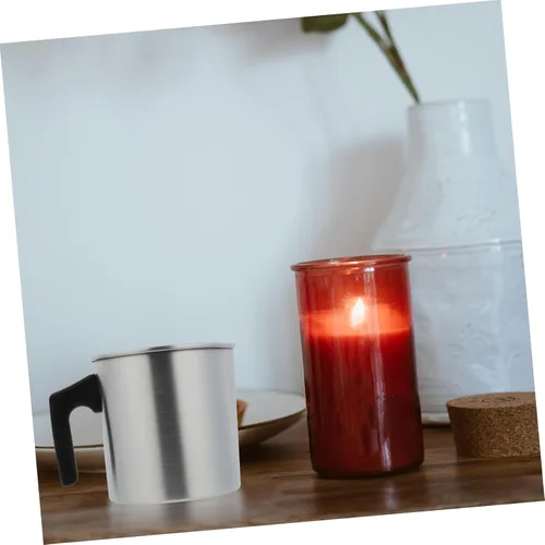 Vista 7 de Healifty Candle Making - Olla para fundir cera de vela de 41 onzas, jarra de vertido de velas de acero inoxidable, olla para derretir chocolate