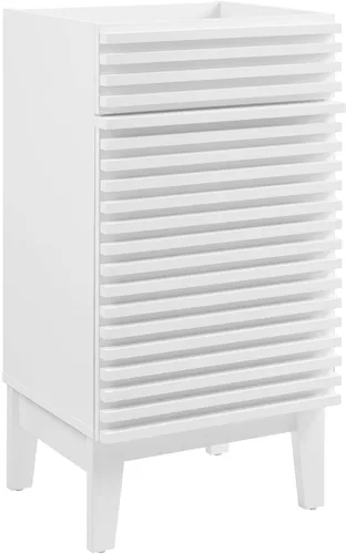 Vista 42 de Modway Render 23.5" tocador de baño en nogal (lavabo no incluido)