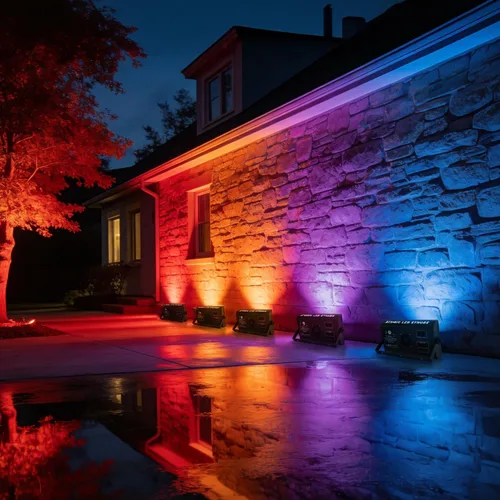 Vista 3 de Luz LED para arandela de pared, barra de iluminación de escenario de 200 W, luces de fiesta DJ, luces de discoteca, control DMX profesional