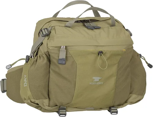 Vista 6 de Mountainsmith Paquete lumbar de día - Riñonera de 13 L para senderismo, viajes, ciclismo y desplazamientos, Forja Negra