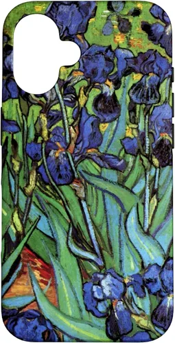 Vista 32 de Irises by Vincent Van Gogh, Flowers in a Garden - Carcasa para iPhone 17