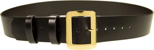 Vista 5 de Cinturón de Santa Claus, cinturón de cuero de 2.5 pulgadas de ancho, hebilla de latón, cinturón pirata, Amish hecho a mano