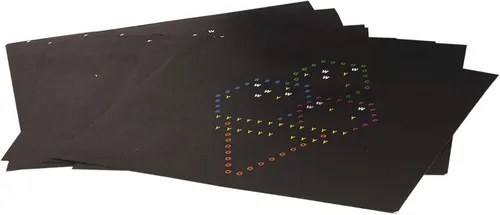 Vista 3 de Lite Brite Ultimate Classic - Paquete de recambio – Tema de celebración – 10 plantillas reutilizables – Exclusivo de Amazon, negro