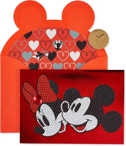 Vista 4 de Papyrus - Tarjeta en blanco de Disney (Minnie y Mickey Mouse)