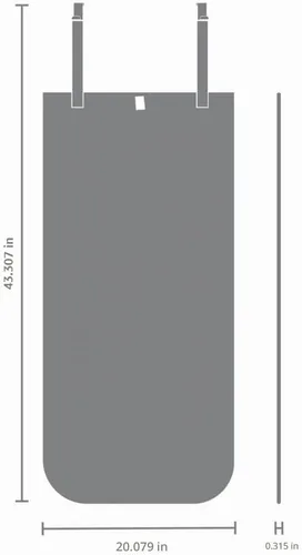 Vista 2 de Brabantia - Manta de vapor para puerta - Alfombrilla resistente al calor para vapor de ropa - Ganchos para colocar sobre la puerta, capa trasera