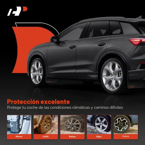 Vista 5 de A-Premium 2 unidades de protectores universales negros contra salpicaduras, aletas de barro, guardabarros, guardabarros, guardabarros, guardabarros