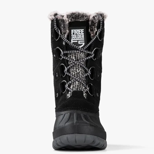 Vista 6 de FREE SOLDIER Botas de nieve impermeables con aislamiento térmico para clima frío para mujer