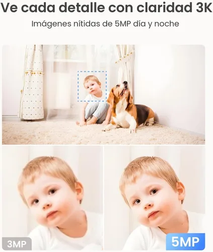 Vista 2 de REOLINK E1 Pro (negro) cámara PT de 3K Wi-Fi para interiores para monitoreo de bebés y mascotas, seguimiento automático, visión nocturna de 5MP