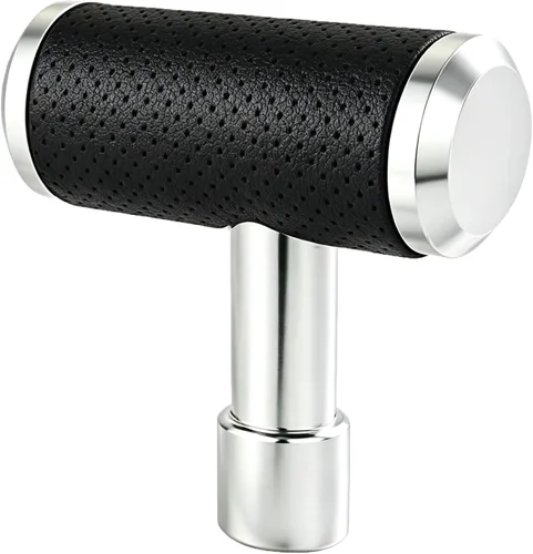 Vista 6 de Lunsom Pomo de palanca de cambios, palanca de cambios tipo T, perilla de palanca de cambios para vehículo de transmisión manual (negro)