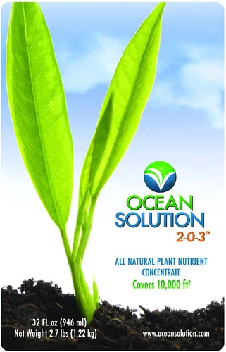 Vista 2 de Ocean Solution Fertilizante líquido orgánico, concentrado de nutrientes vegetales, ideal para ganado e hidropónico, fácil aplicación, sin manchas ni