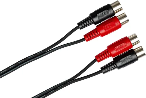 Vista 3 de Hosa Cable MID-202 Dual MIDI, doble DIN de 5 pines a la misma, 6.6 pies
