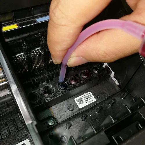 Vista 7 de Inkpro - Kit de limpieza de cabezal de impresión de inyección de tinta, solución universal de limpieza de cabezal de impresión para Epson HP Brother