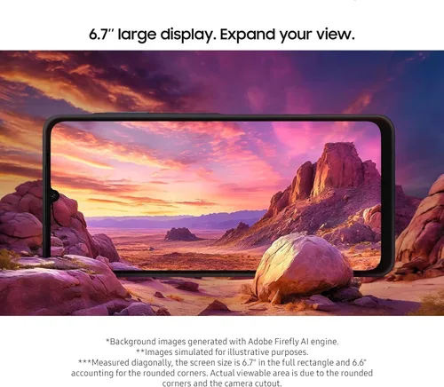 Vista 4 de Samsung Galaxy A06 4G LTE GSM desbloqueado (128 GB + 4 GB) Stock latinoamericano SM-A065M/DS (para Tmóvil, Metro, Menta y Global) 6.7 pulgadas Dual