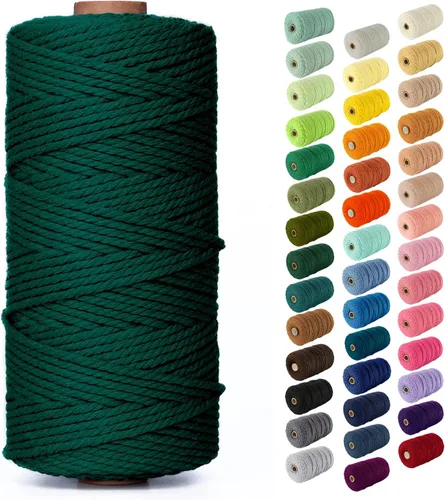 Vista 152 de Nook Theory Hilo de macramé de 3mm 109 yardas - Cuerda de macramé suave de 4mm, 5mm perfecta para nudos - Suministros de macramé para colgadores