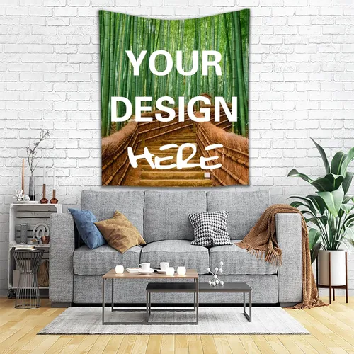 Vista 10 de HTYJFIG Tapiz personalizado para subir imágenes, tapiz de fondo personalizado, regalos personalizados para decoración del hogar y dormitorio
