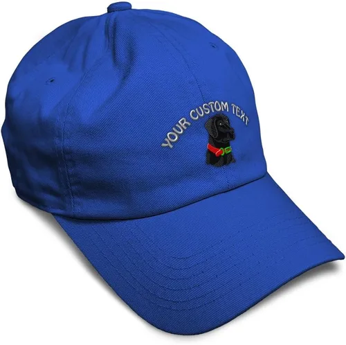 Vista 25 de Gorra de béisbol suave negra con cabeza de laboratorio bordada para perros, sarga de laboratorio negra, de algodón, con mosca de dragón, sombreros
