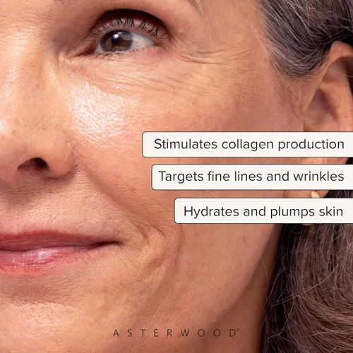 Vista 2 de Asterwood Triple Repair Matrixyl 3000 + Argireline + ácido hialurónico + suero de vitamina C para cara, antienvejecimiento, estimulante de colágeno