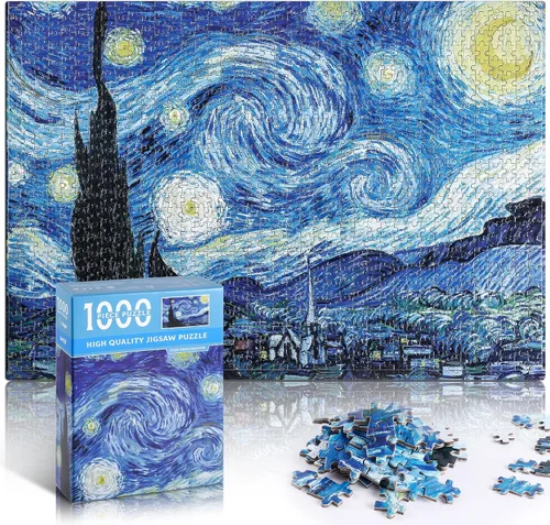 Vista 4 de Mini rompecabezas para adultos de 1000 piezas – Colorido rompecabezas de conchas y estrellas de mar, 1000 piezas de playa de verano mini