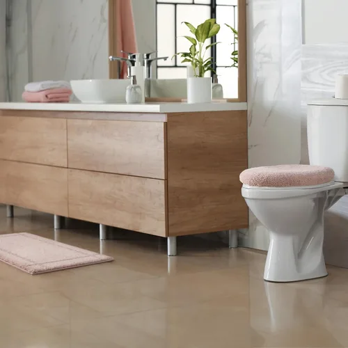 Vista 4 de TOWN & COUNTRY EVERYDAY Tapete de baño ultra afelpado con borde copetudo, suave y absorbente, parte trasera antideslizante, lavable a máquina