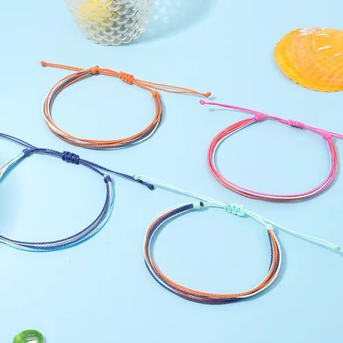 Vista 5 de Roe Dolph Pulseras de cuerda para mujer, pulseras impermeables de verano, trajes para mujer, pulseras de surf de ola, pulseras de tobillo