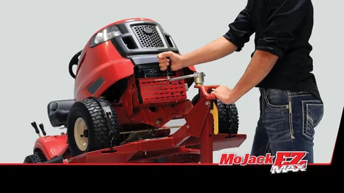 Vista 3 de MoJack EZ MAX 45001 - Gato elevador para cortacésped, 450 libras, giro cero