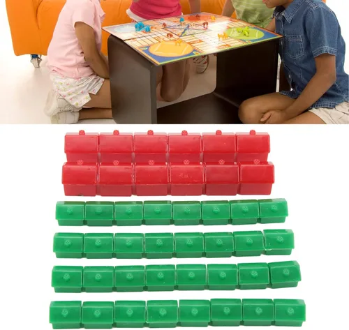 Vista 4 de VGEBY Game Replacement Pieces, Game Plastic Hotels Houses Game Piece Supplement Accessories Replacement Pieces Game Pieces Houses