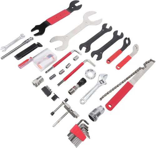 Vista 2 de Kit de herramientas de bicicleta de 45 piezas, llave de soporte inferior, extractor de manivela, herramienta BB con estuche de almacenamiento
