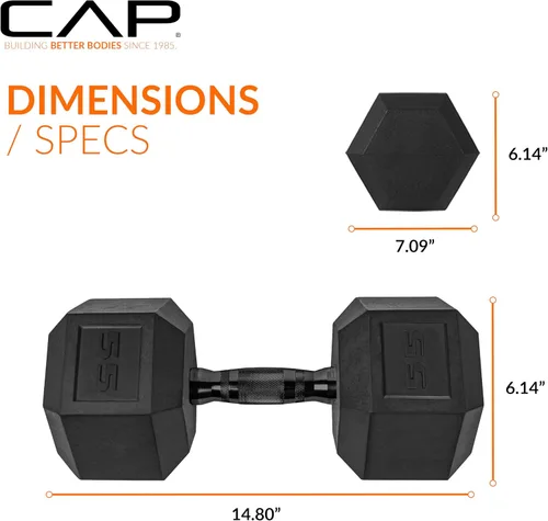 Vista 49 de CAP Barbell - Mancuerna recubierta Varias opciones de pares y conjuntos