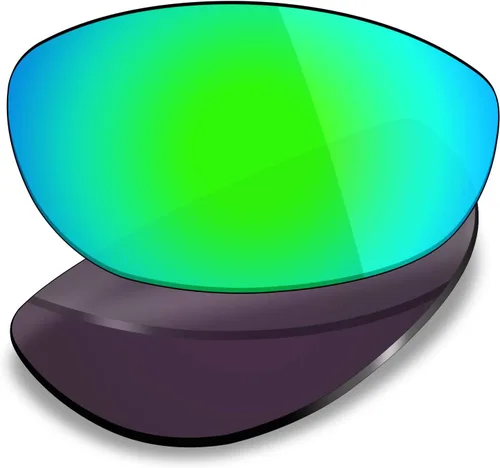 Vista 5 de Mryok 4 pares de lentes polarizados de repuesto para lentes de sol Harpoon Costa Del Mar, color negro sigiloso, rojo fuego, azul hieloverde esmeralda