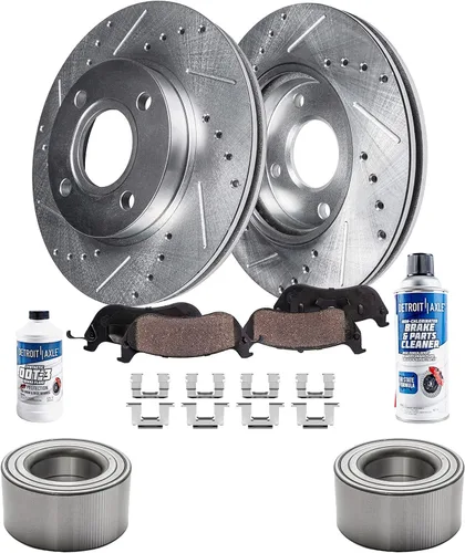 Vista 28 de Detroit Axle - Rotores de freno traseros para Toyota GR Supra BMW 230i 330e 330i 430i 530i 530i 530e 540d 540i xDrive X3 X4 Z4, rotores de freno