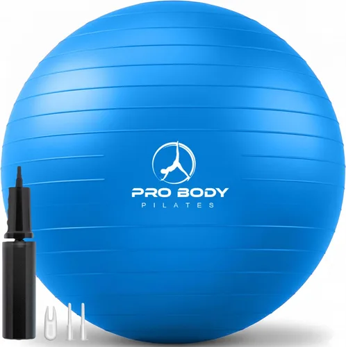 Vista 11 de ProBody Pilates Pelota de Ejercicio - Bola de Balance de Varios Tamaños de Grado de Gimnasio para Fitness, Yoga, Entrenamiento, Embarazo y Terapia
