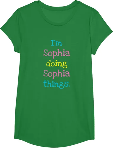 Vista 75 de Sophia - Camiseta con texto personalizado para niñas
