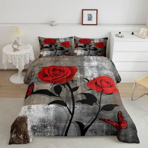 Vista 7 de Erosebridal Juego de ropa de cama turquesa tamaño individual para niños y niños, color verde azulado y gris degradado para niñas y adultos, relleno