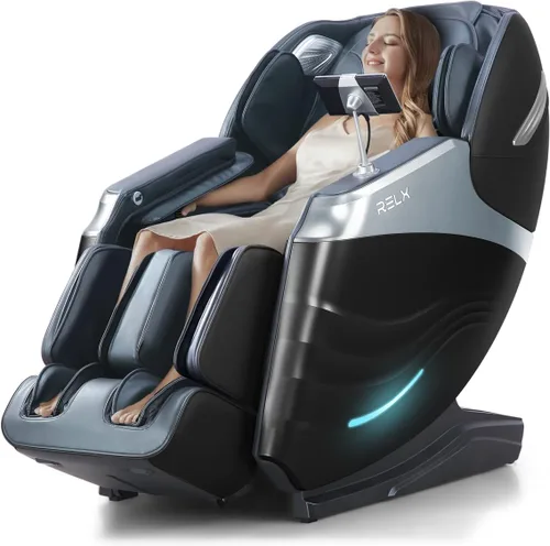 Vista 10 de RELX Silla de Masaje de Cuerpo Completo, 15 Modos de Gravedad Cero SL-Track, Silla de Masaje Shiatsu con Sistema de Calor Integrado, Masaje de Crema