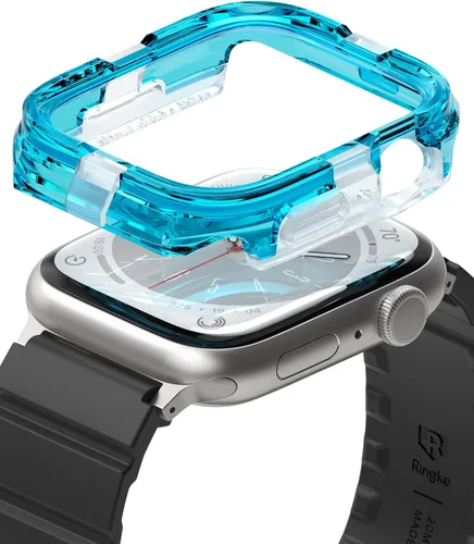 Vista 8 de Ringke - Funda para Apple Watch 9/8 / 7 de 1.772 in [Fusion Bumper - Negro]