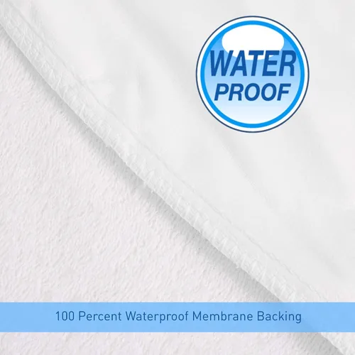 Vista 6 de Sweet Home Collection Protector de colchón impermeable de alta calidad, protector de cama de algodón suave con revestimiento trasero de membrana