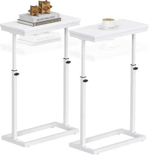 Vista 9 de TUTOTAK Mesa auxiliar, mesa auxiliar, mesa de sofá alta, mesa de sofá, sala de estar, dormitorio, negro TB01BK083P