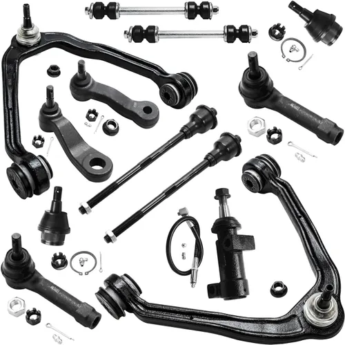 Vista 9 de Detroit Axle, (2) ensamble completo de junta de bola y brazo de control, posición: delantero superior chofer y pasajero, para ruedas de 6 orificios