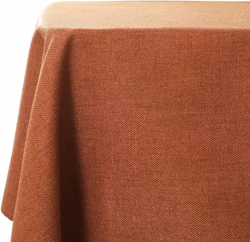 Vista 10 de Mantel para mesa rectangular de 55x71 pulgadas, de lino sintético, resistente a las arrugas e impermeable, color beige, para cocina, comedor